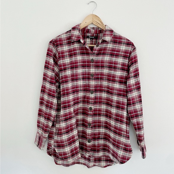 Madewell • Flannel Sunday in Mahaska Plaid shacket chore coat size small - Picture 4 of 12
